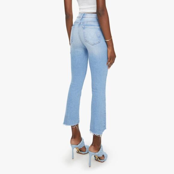 MOTHER The Insider Crop Step Fray Limited Edition Light Wash Sz 24 $248 {S10} - Picture 2 of 9